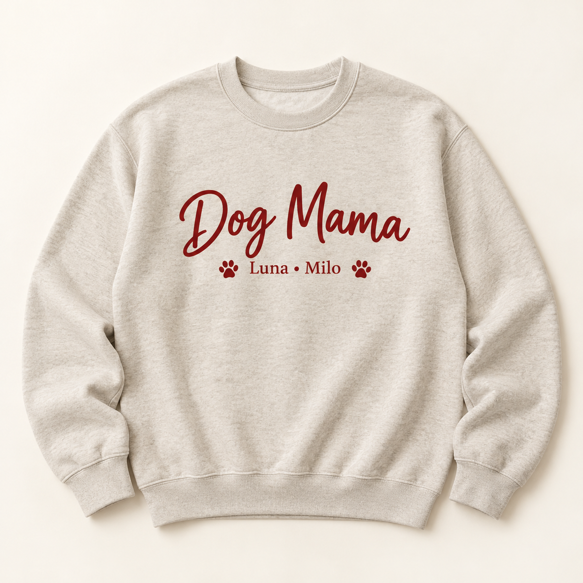 Custom Dog Mom Sweatshirt with Pet Names