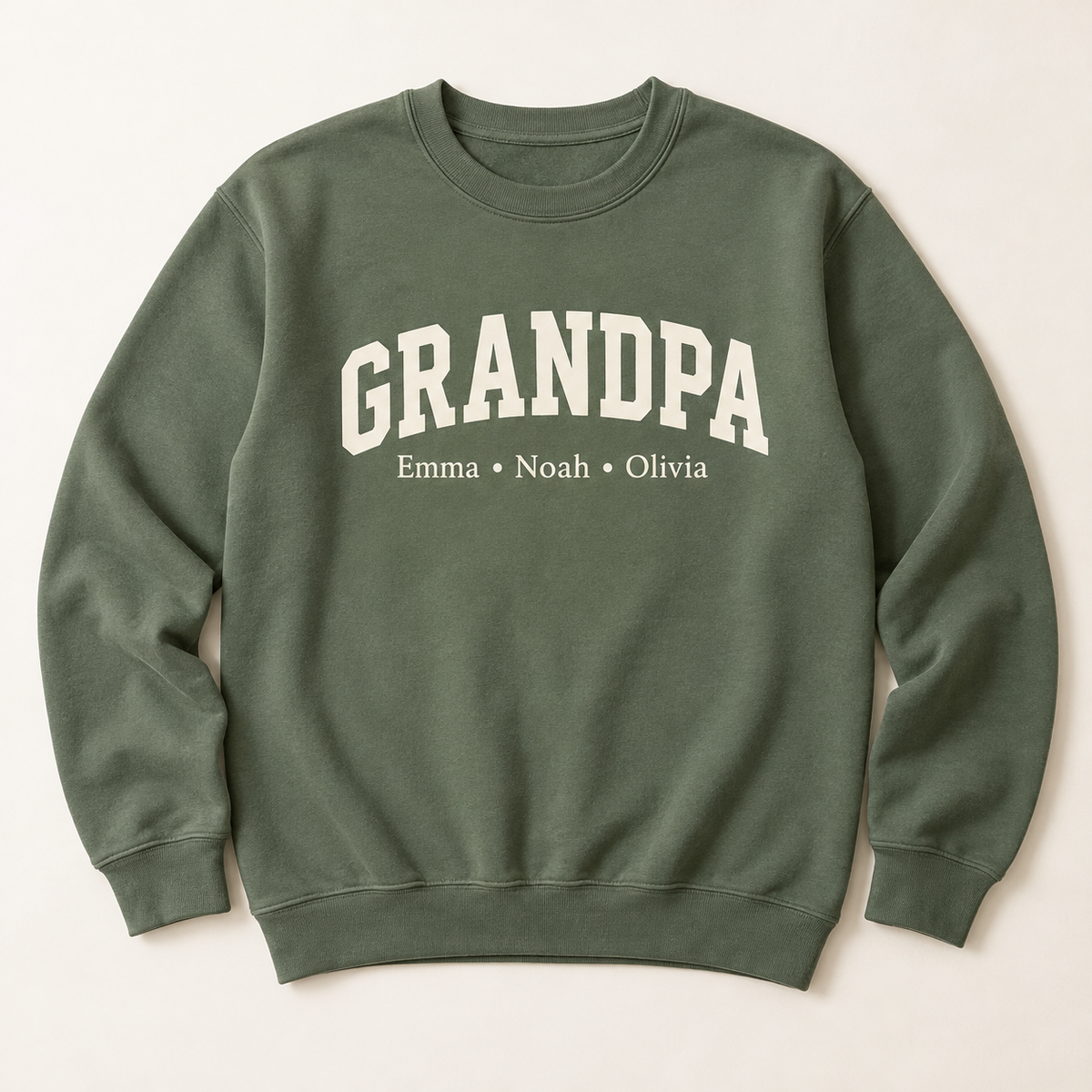 Custom Grandpa Sweatshirt with Grandkids' Names