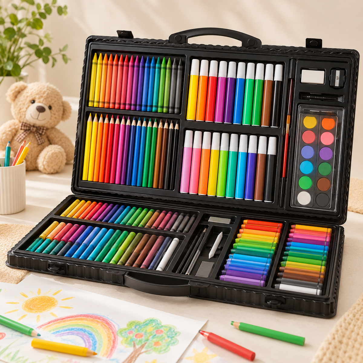 Kids' Deluxe Art & Drawing Kit – 150 Pieces