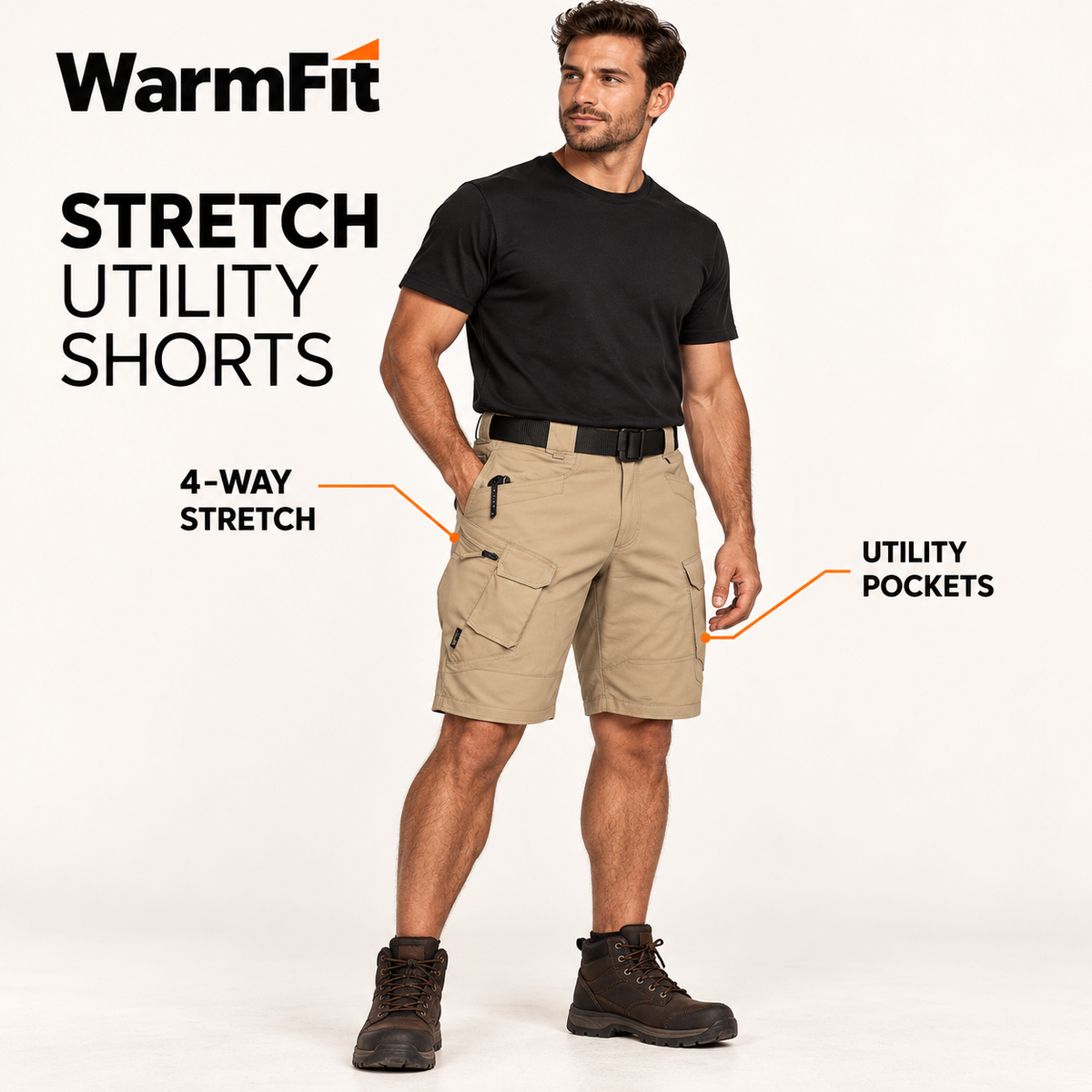 WarmFit Stretch Utility Work Shorts