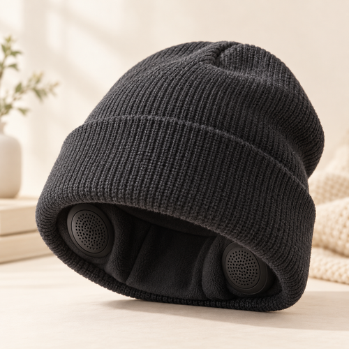 Bluetooth Music Beanie with Built-In Headphones