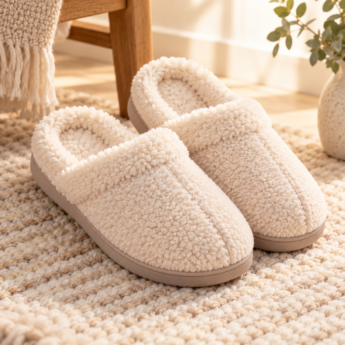 Cozy Memory Foam Sherpa Slippers