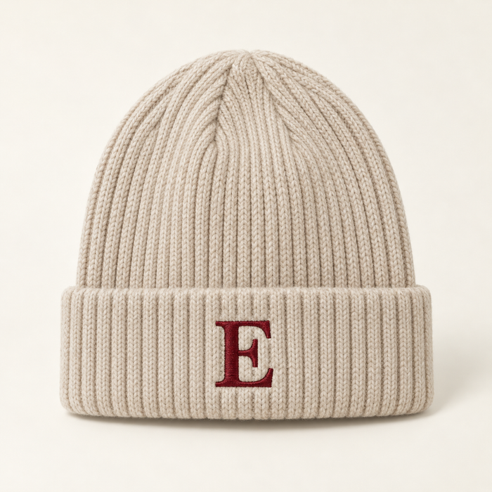 Custom Embroidered Initial Beanie