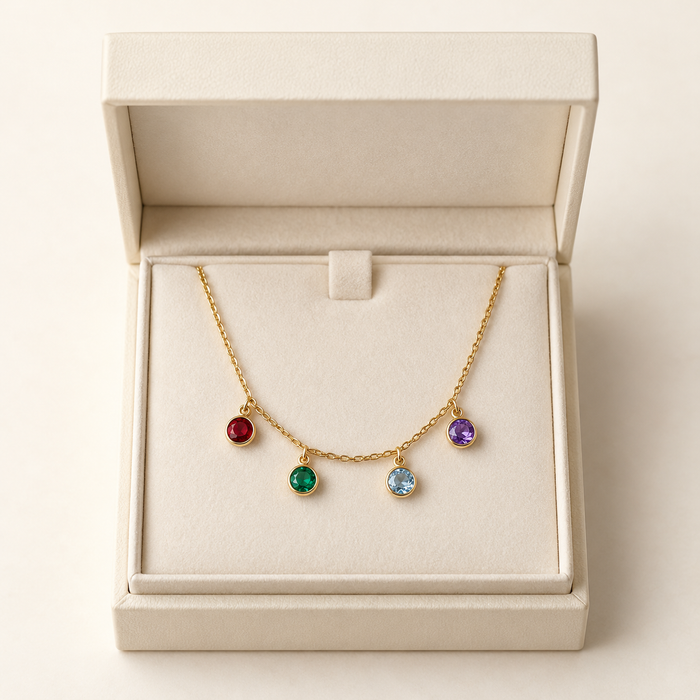 Family Birthstone Necklace