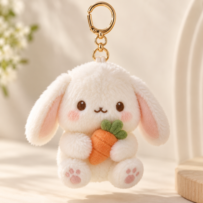 Kawaii Plush Bag Charm Keychain