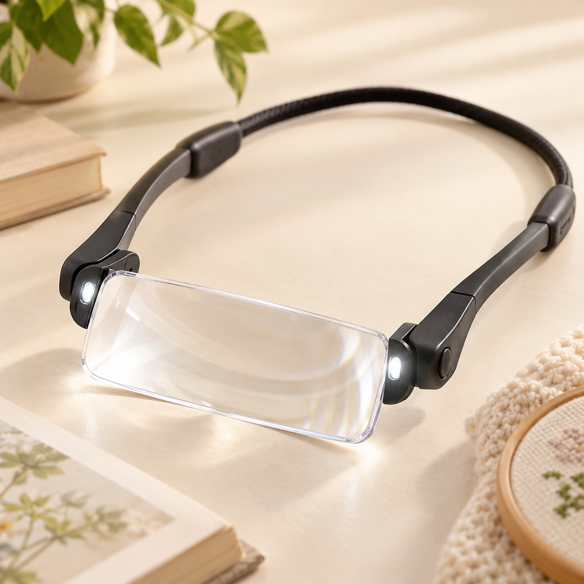 Lighted Hands-Free Magnifier
