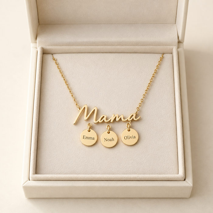 Mama Necklace with Kids' Names