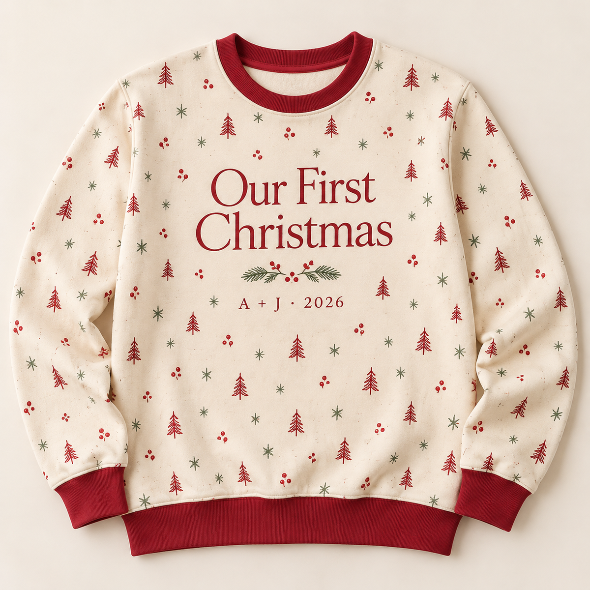 Our First Christmas Couple Sweatshirt