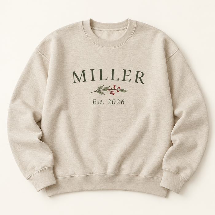 Personalized "Est." Family Sweatshirt