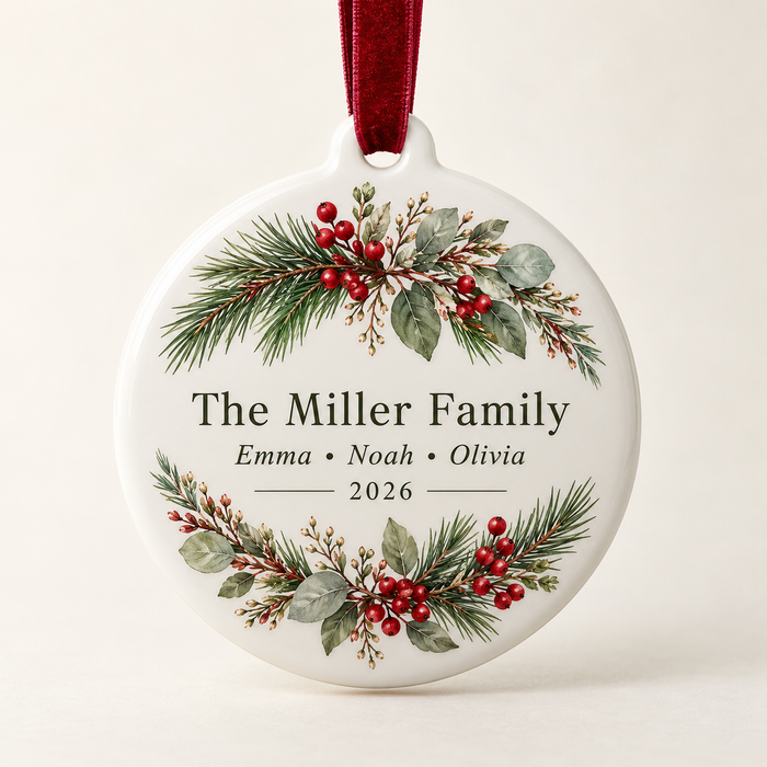 Personalized Family Christmas Ornament