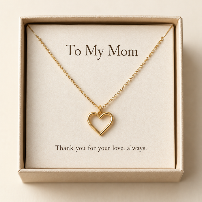 "To My Mom" Necklace with Message Card