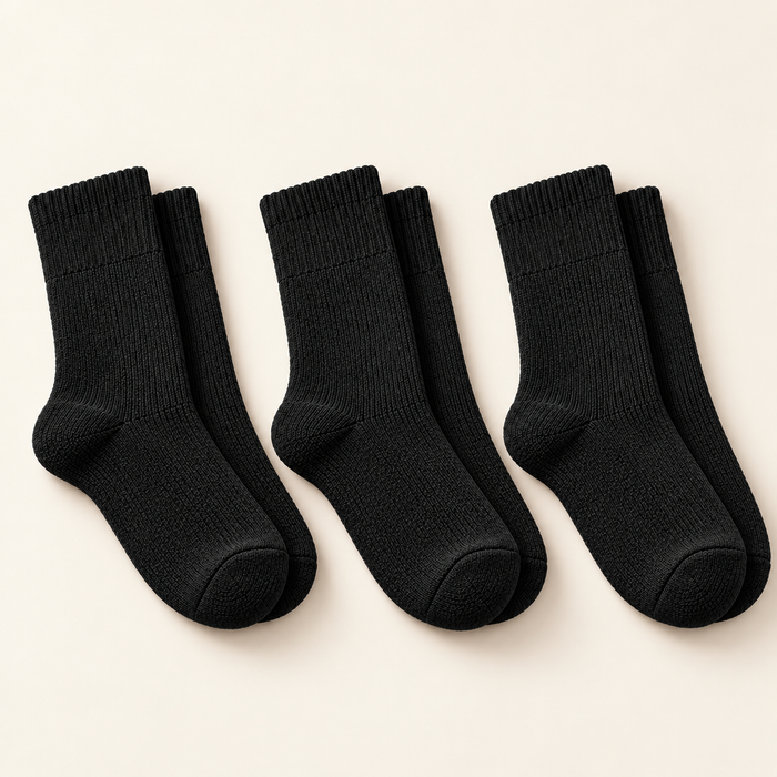 WarmFit Men's Thermal Crew Socks — 3-Pair Pack