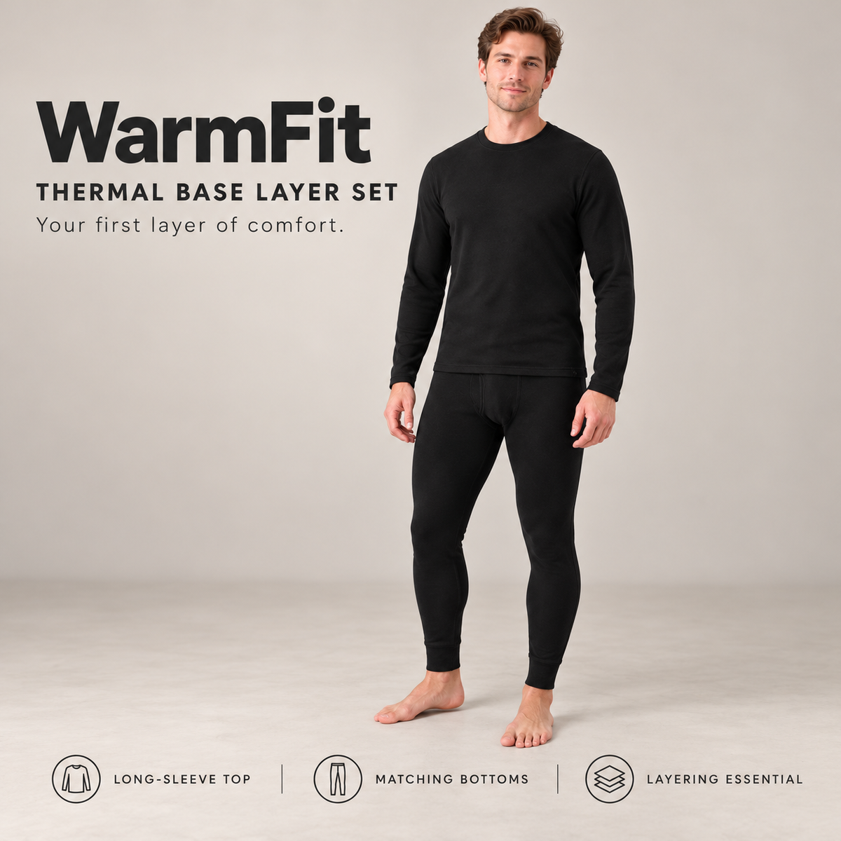 WarmFit Men's Thermal Layering Set
