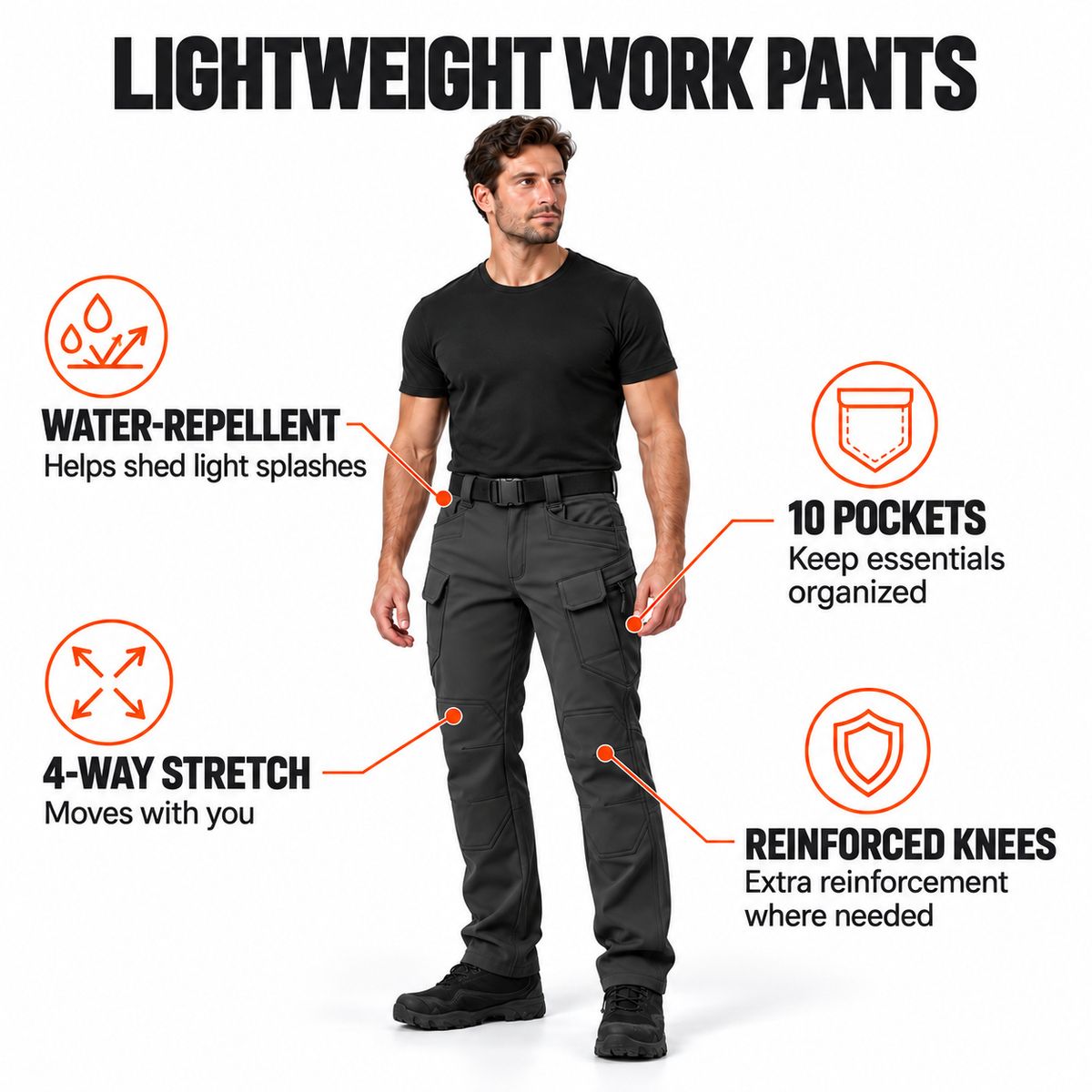 WarmFit Lightweight Stretch Work Pants