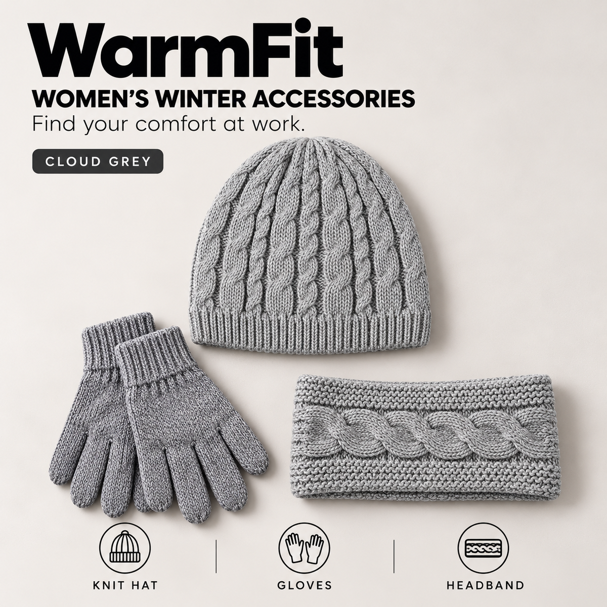 WarmFit Women's Winter Accessories Bundle