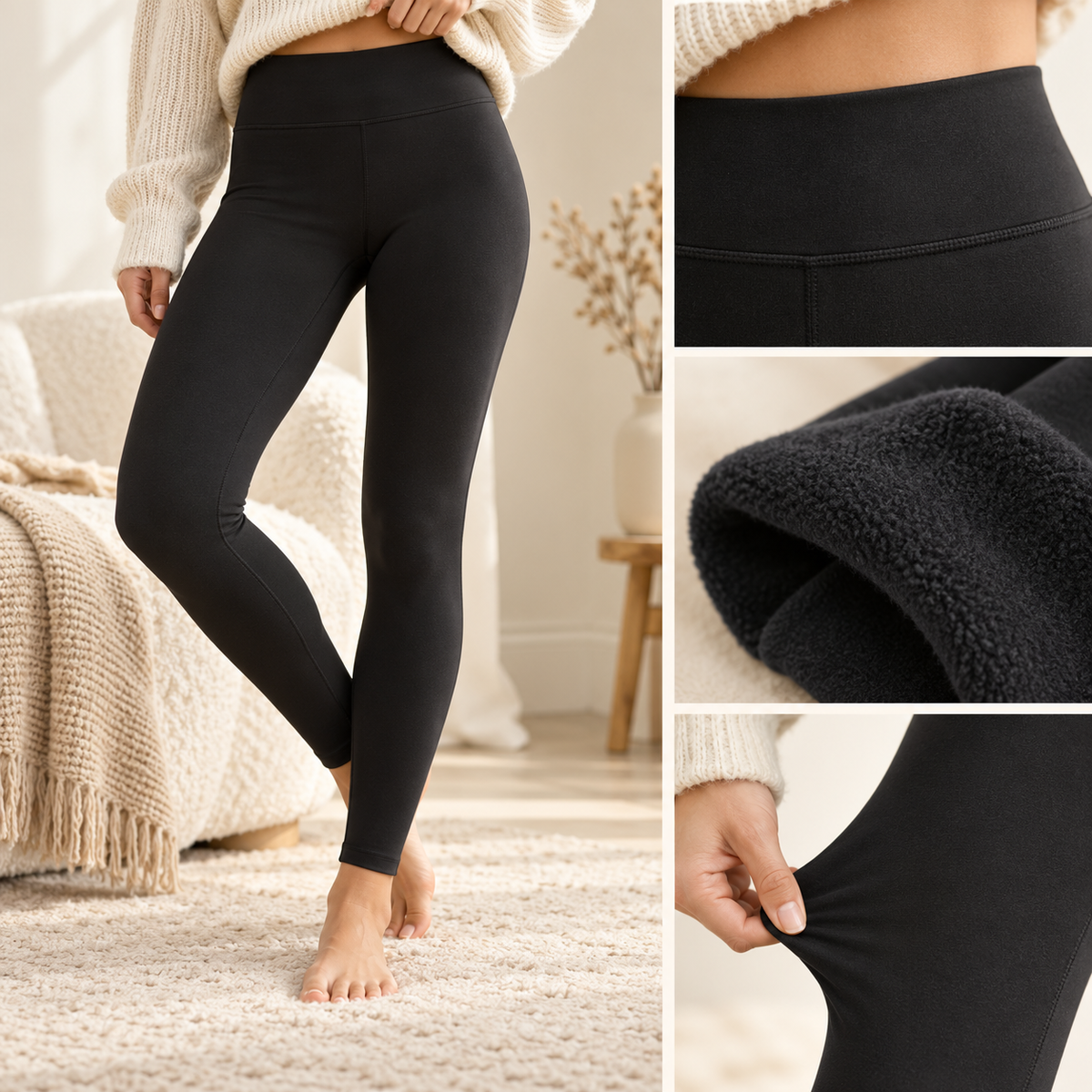 Women's Fleece-Lined Thermal Leggings