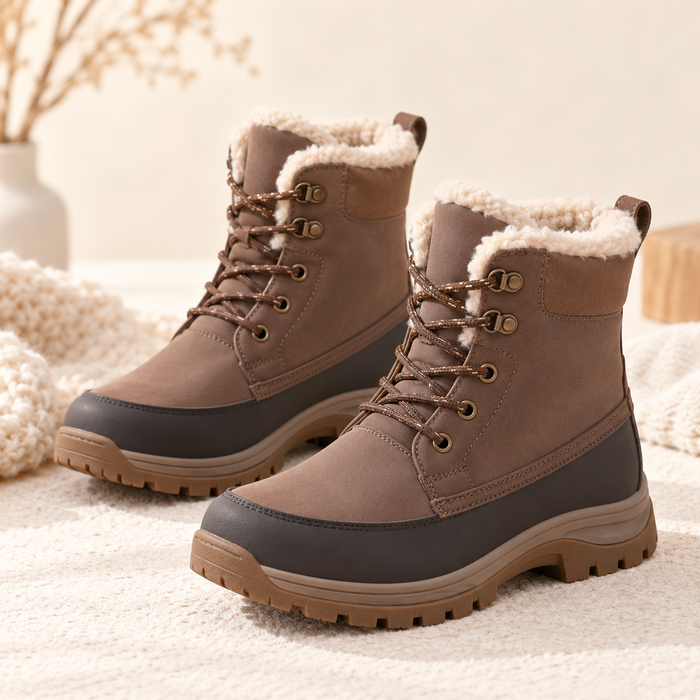 Women's Fleece-Lined Waterproof Ankle Boots
