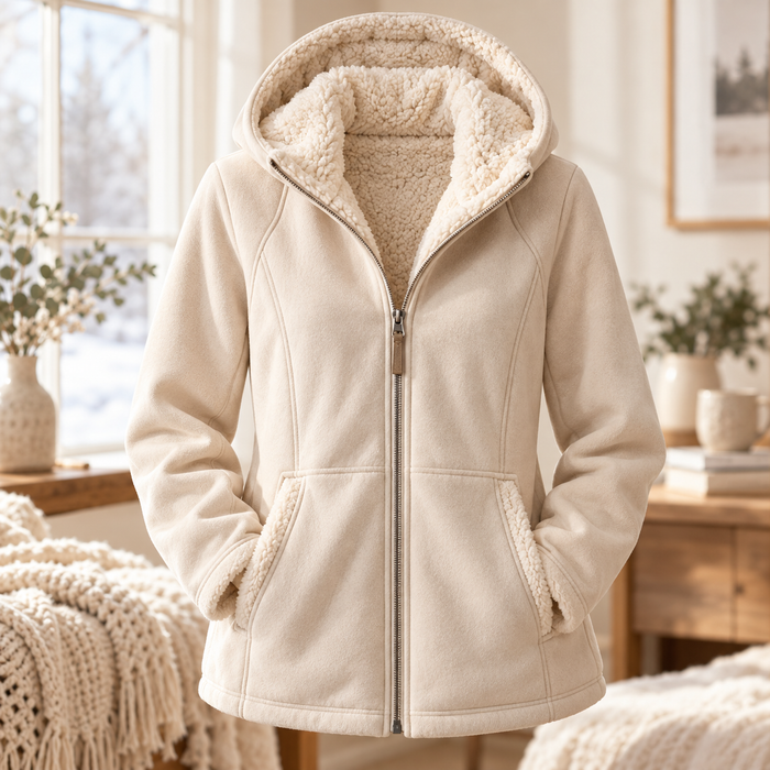 Women's Sherpa-Lined Hooded Jacket